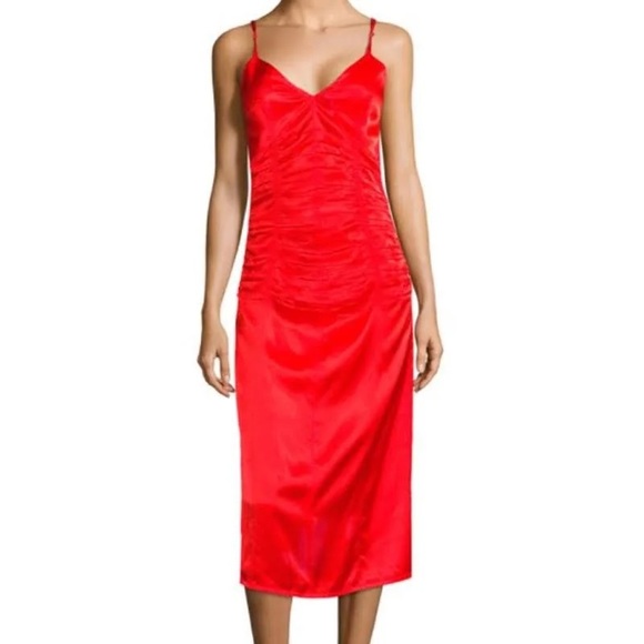Helmut Lang Red Dress - Picture 1 of 5